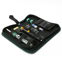 伊莱科（ELECALL）电烙铁P908带工具包套餐7件套 60W内热式恒温电烙铁电洛铁家用焊接工具 EZT000104