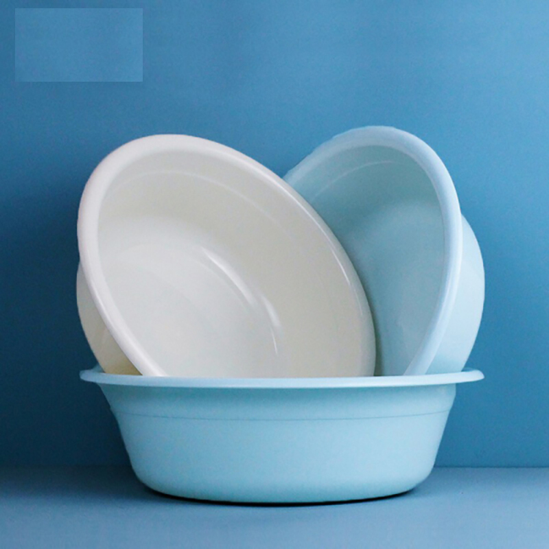 茶花 脸盆塑料盆洗衣服内裤婴儿童宝宝洗脚家务清洁洗脸盆脸盘33CM 0507 (3个起订)