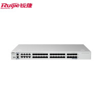 锐捷（Ruijie）RG-S5750V2-28SFP4XS-L含双电源 24口千兆全光纤核心交换机三层网管 万兆光口汇聚