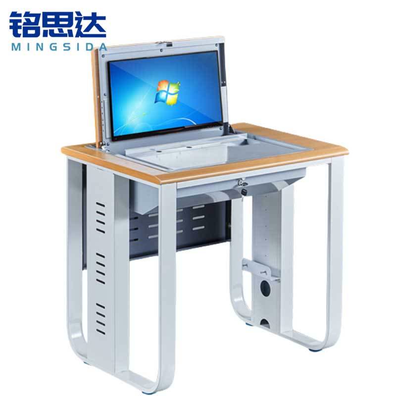 铭思达翻转电脑桌单人位张图片