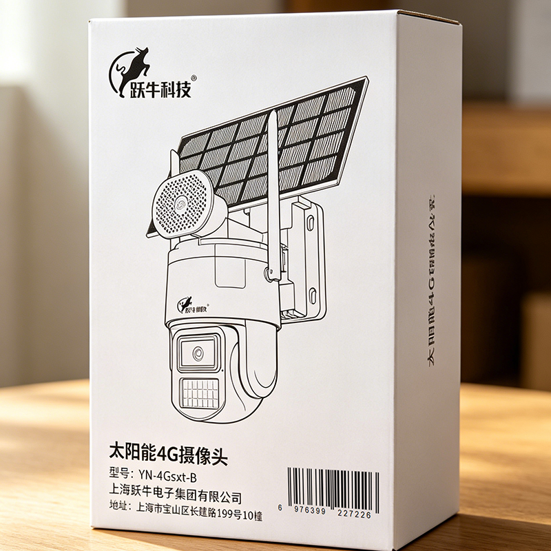 跃牛科技 太阳能4G摄像头 YN-4Gsxt-B 个高清大图