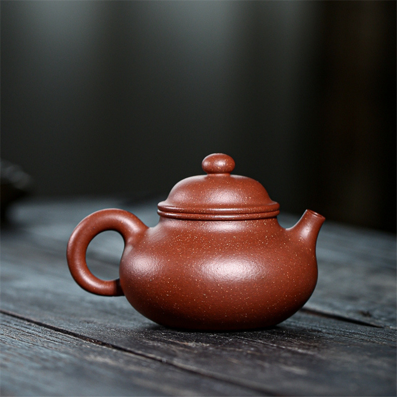 蕙韵 『容天』全手工 宜兴原矿降坡泥紫砂壶 家用功夫茶具泡茶壶 210ml