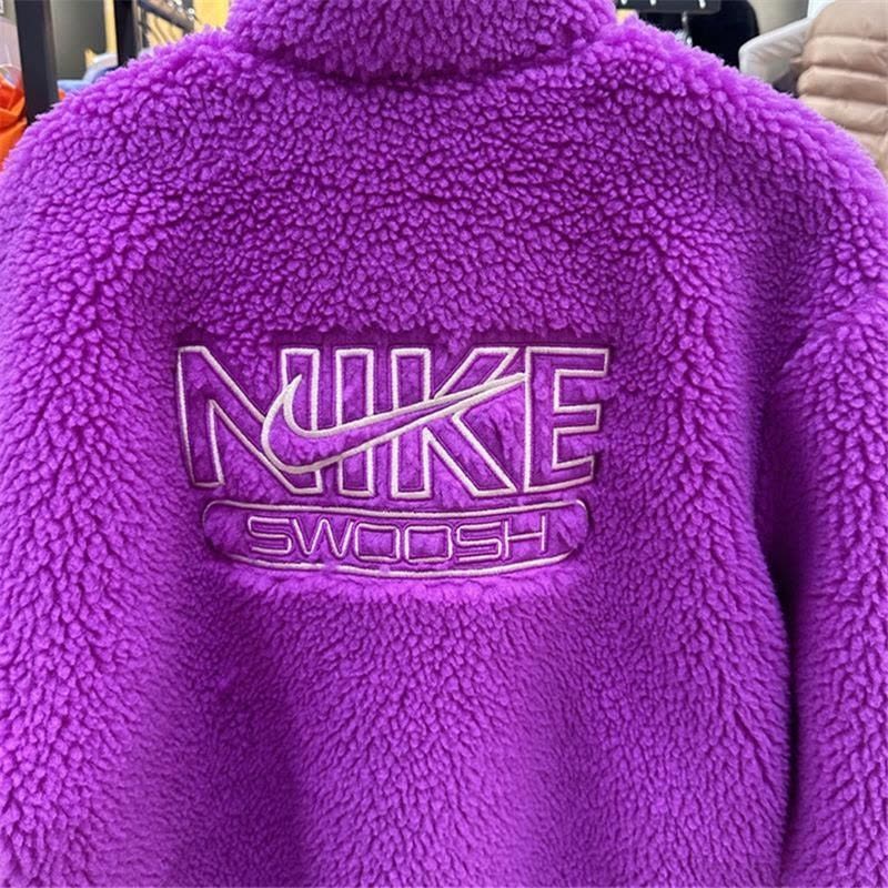 Nike/耐克外套运动休闲舒适保暖羊羔绒立领女装DR5629-551 D图片