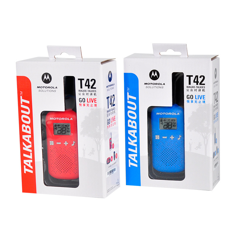 摩托罗拉(MOTOROLA) T42 对讲机(单支) 公众对讲机 免执照手台 户外旅行车友驴友会