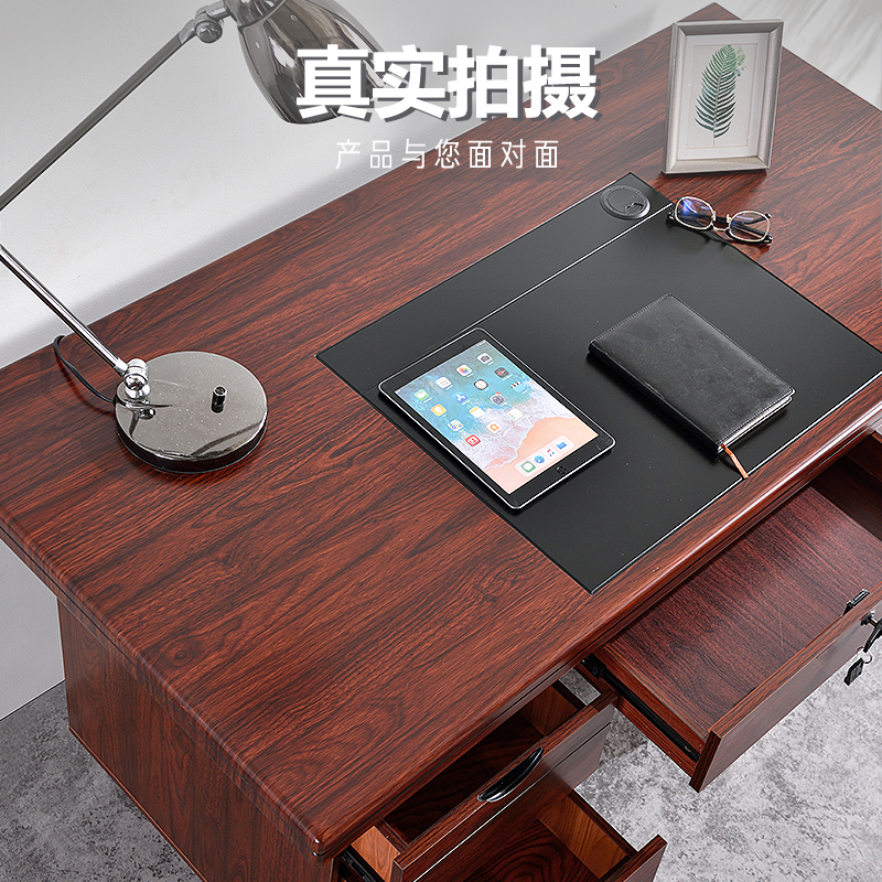 晋鑫辉 中式办公桌椅组合台式电脑桌现代简约油漆政企单人职员桌财务桌高清大图