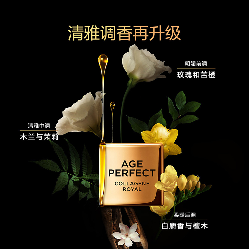 欧莱雅金致臻颜花蜜胶原面霜30g*2小蜜罐面霜抗老抗皱紧致补水保湿紧实弹润面霜正品高清大图