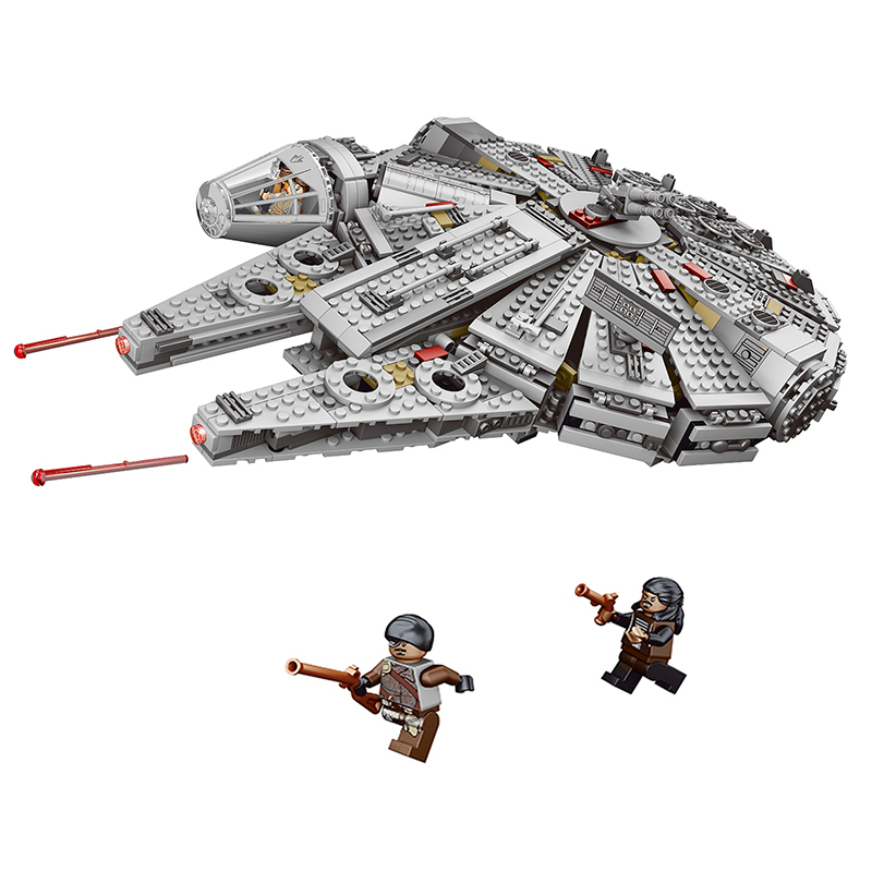 s牌星球大战千年鹰隼号飞船拼装模型x翼钛战机高难度积木玩具 35020