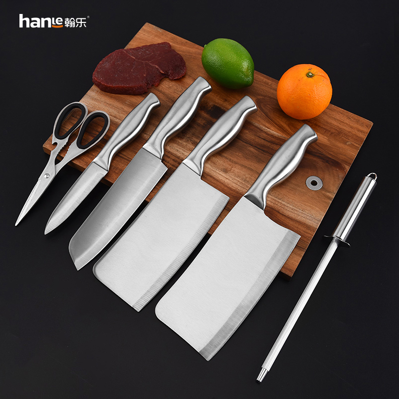 翰乐不锈钢厨房七件套刀 厨房组合刀套装厨具家用套刀全套 刀具 7件套 HL-D01!