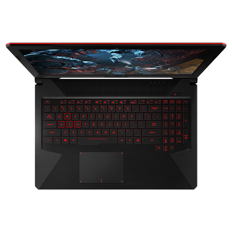 华硕(ASUS)飞行堡垒五代FX80GD 15.6英寸游戏本学生笔记本电脑(intel i5-8300H 8G+16G 傲腾加速器 1TB GTX1050-4G独显 冰魂)
