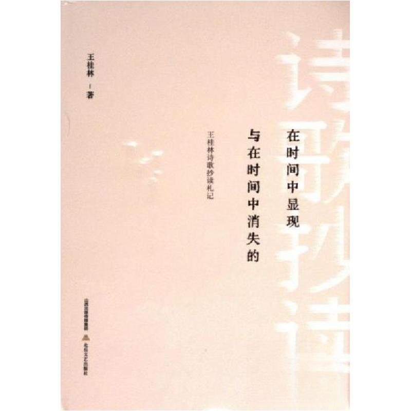 正版新书]在时间中显现与在时间中消失的:王桂林诗歌抄读札记王高清大图