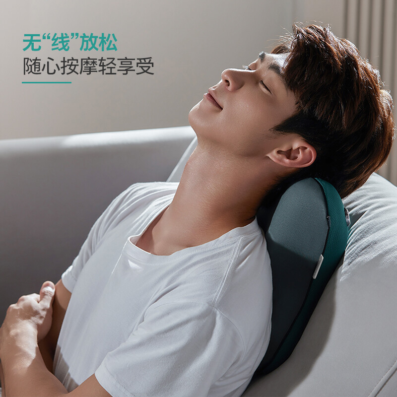 飞利浦(Philips) 按摩抱枕 充电按摩仪器无线抱枕 全身肩颈部颈椎腰椎腰背部按摩器热敷3111B苏宁自营礼物