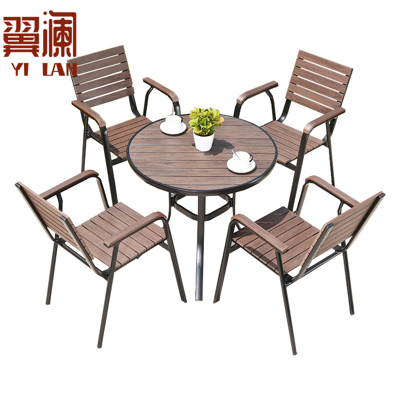 翼澜 户外桌椅 圆桌 套高清大图