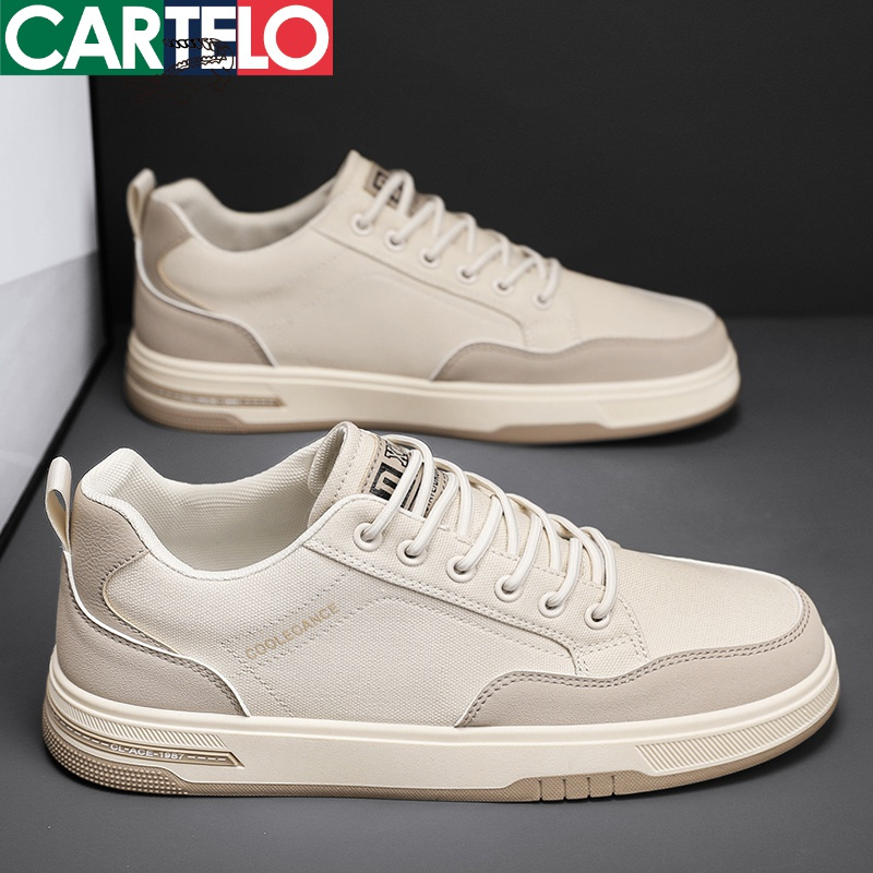 线下专柜同款卡帝乐鳄鱼cartelo新款百搭男鞋板鞋帆布鞋休闲鞋