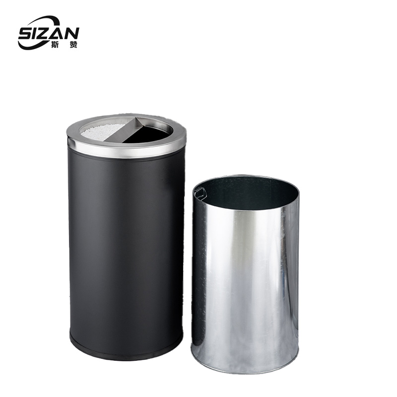 斯赞 烟灰缸垃圾桶 半投盖38*71cm 个高清大图