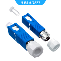 澳狒 SC-FC 光纤转接头光纤适配器耦合器阴阳转接法兰盘 SC公转FC母 1个