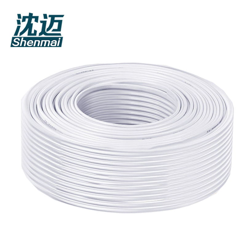 沈迈 铜芯硬电线 ZR-BVVB-2*1.5mm²(95米) /捆高清大图