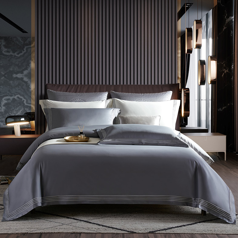 昕蓝梦 梦系全棉贡缎四件套 200*230cm 套