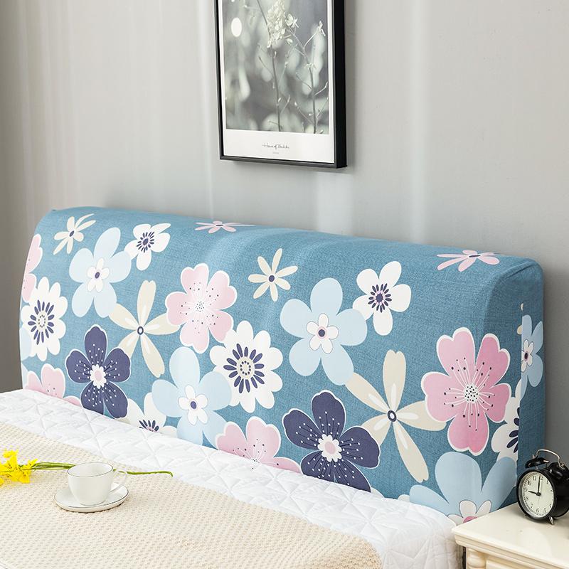 床头套罩全包北欧风格萬能通用防尘软包木床头靠背保护可拆洗 叠叠() 1.2米(适合1.1-1.4米床头使用)高清大图