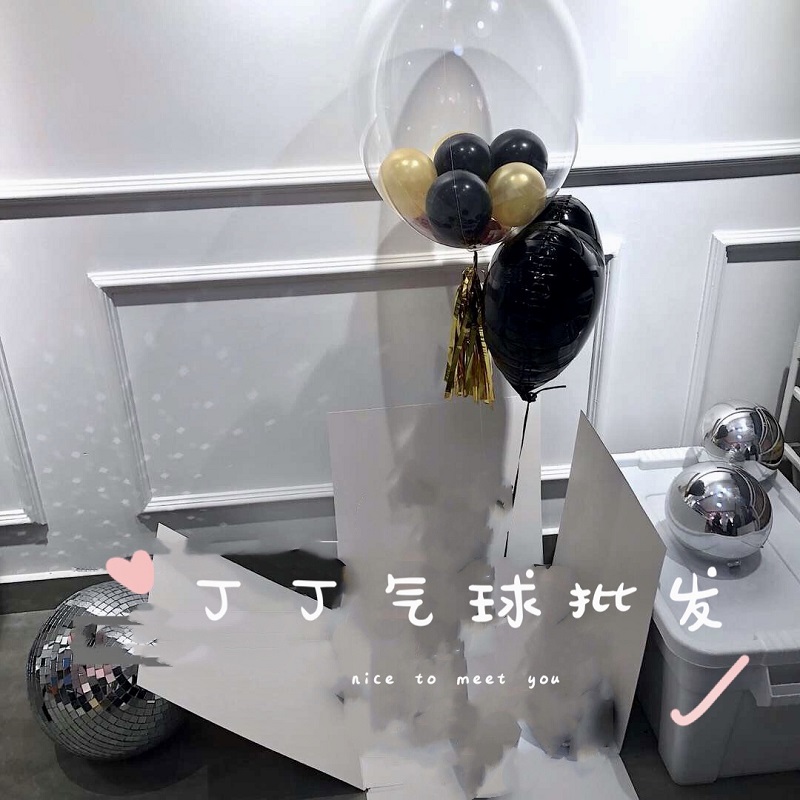 家柏饰(CORATED)ins装饰马卡龙气球网红波波球派对装饰周岁求婚生日少女心球中球高清大图