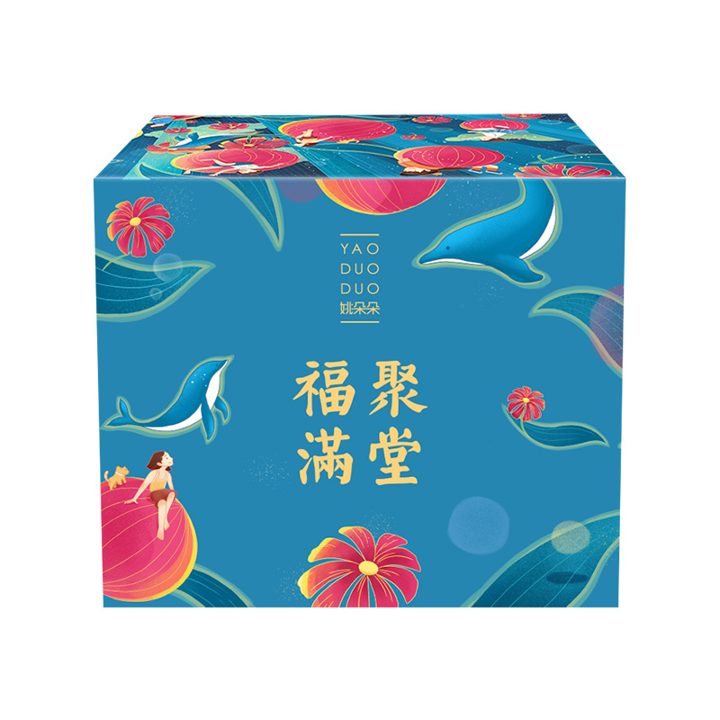 姚朵朵 福聚满堂1400g 八宝粥料 黄小米木耳银耳杂粮干货礼盒