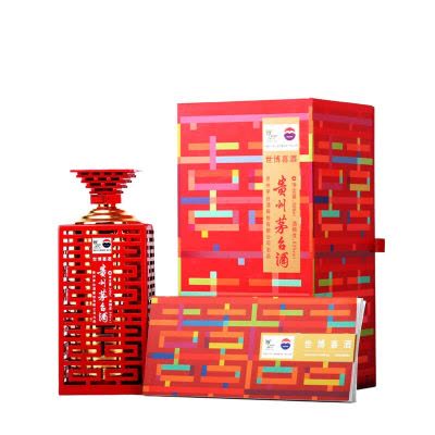 酒别重逢]贵州茅台酒百年国博三十年纪念酒53度500ml酱香型白酒单