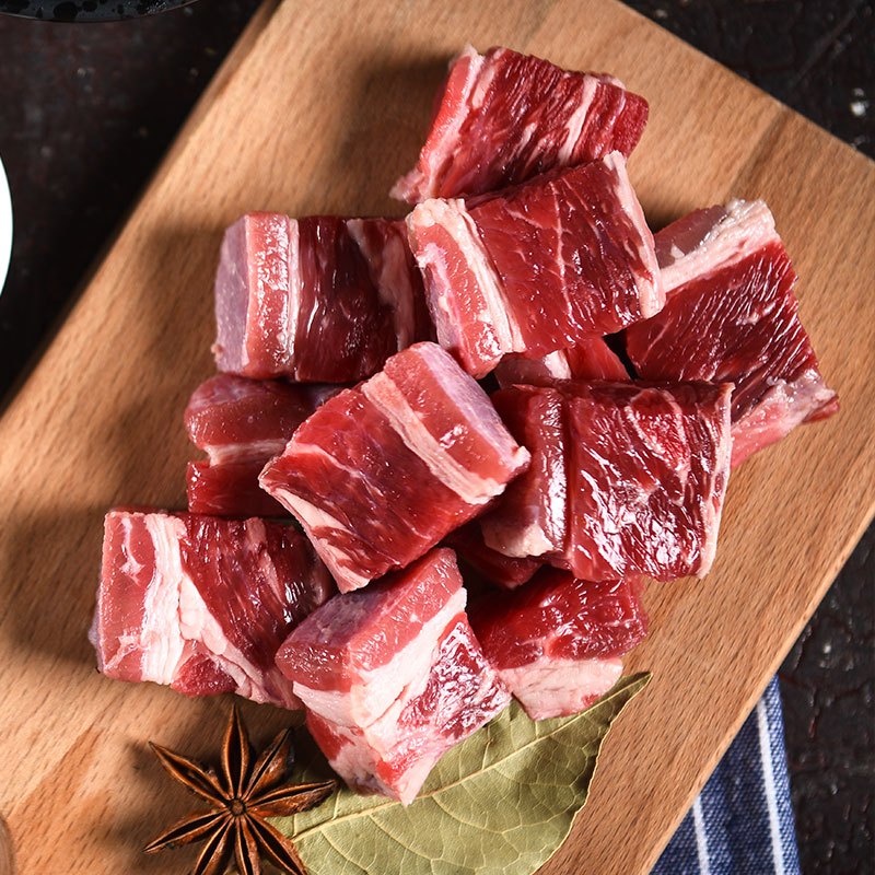 伊赛(yisai)澳洲精品牛腩块*1袋装 800g 速冻牛肉