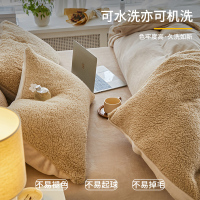 梦特娇牛奶绒四件套珊瑚绒冬季床上用品加厚双面加绒法兰羊羔绒床单被套