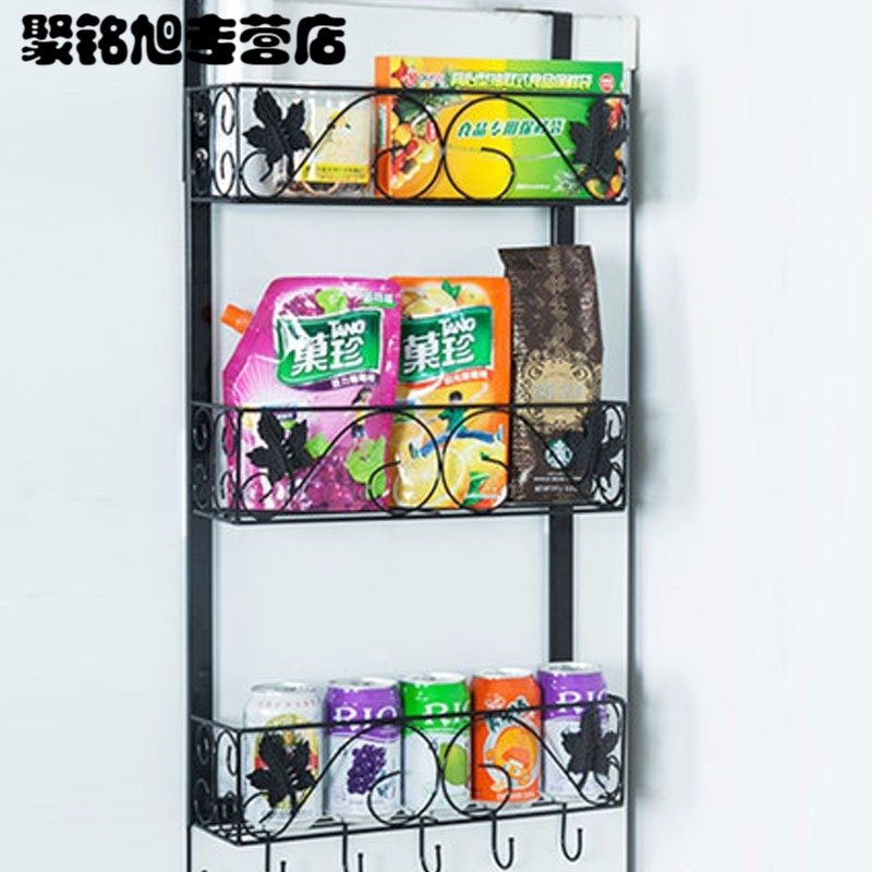 铁艺冰箱挂架侧壁挂冰箱架厨房置物架收纳架冰箱侧边味架多用多色多款多功能生活日用收纳用品时尚创意简约收纳层架