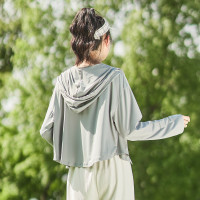 [1.5折价51元]唐狮短款防晒衣女夏季新款透气轻薄款外套春夏户外骑车防晒服