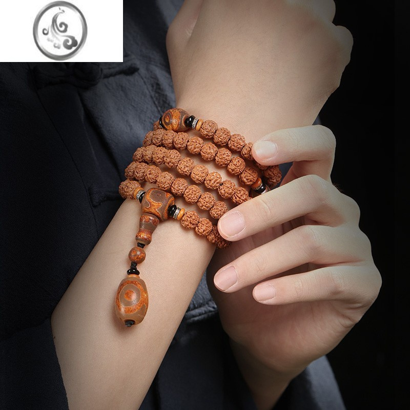 jimi印尼108颗小金刚菩提手串男士盘玩佛珠项链精品菩提子文玩手链女