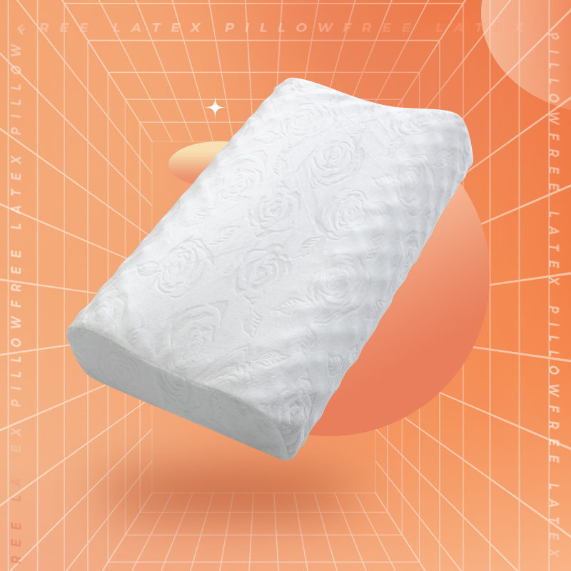 [休闲家具]全友家居乳胶枕头进口乳胶护颈枕成人橡胶枕记忆枕芯枕头dx