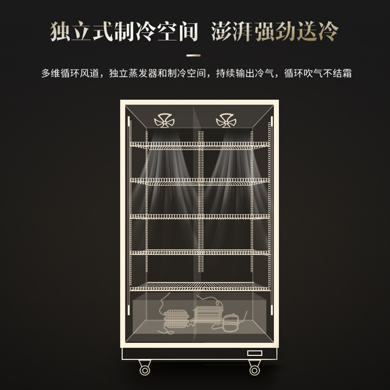 澳柯玛(AUCMA)LSC-1000DW澳柯玛风冷无霜冷藏展示柜商用冰箱超市保鲜柜冰柜酒吧饮料啤酒柜