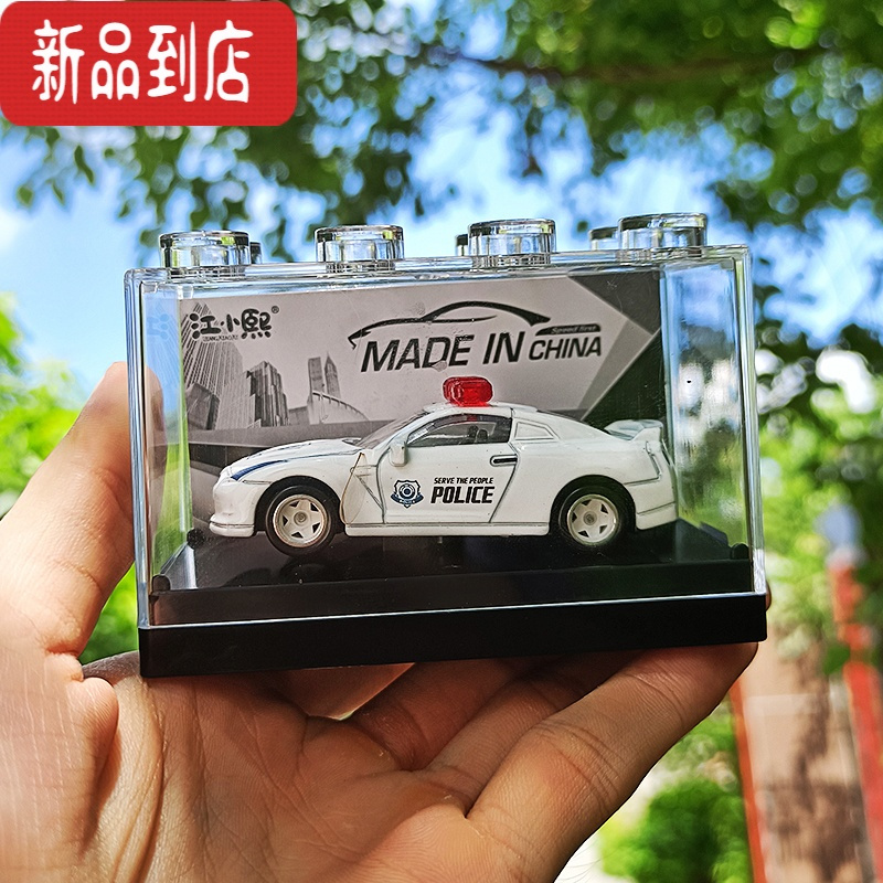 真智力合金小汽车模型儿童仿真玩具收藏跑车警车消防救护120工程110套装