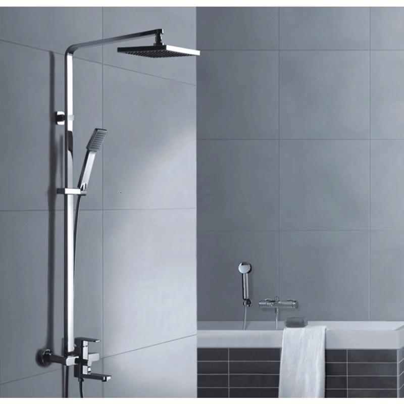 淋浴花洒方形淋浴龙头花洒简易套装