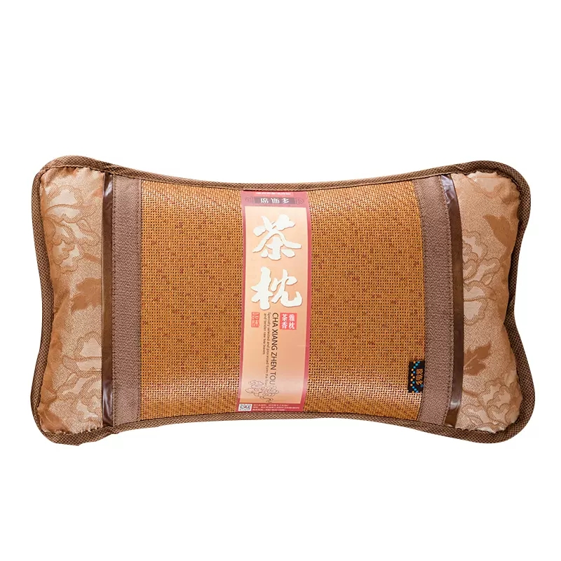 美帮汇夏凉枕头彩藤茶香枕头茶叶夏天枕头套藤枕头夏季成人凉枕高清大图
