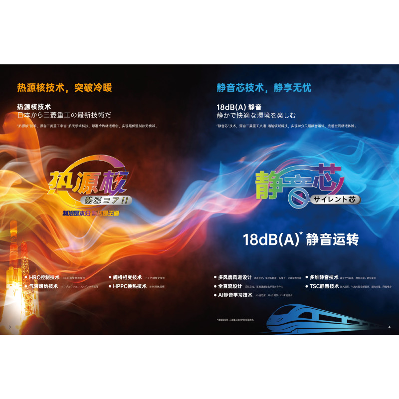 三菱重工海尔 RFC400TX-S 新一级能效 80s快速制冷热 直流变频双转子压缩机 直流变频风扇电机 双风扇380V