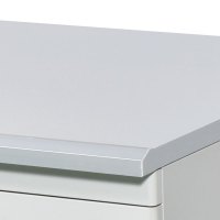 鑫虎威 办公家具1.4米大三抽两门办公桌加厚钢制铁皮电脑桌财务桌子带锁带抽屉写字桌