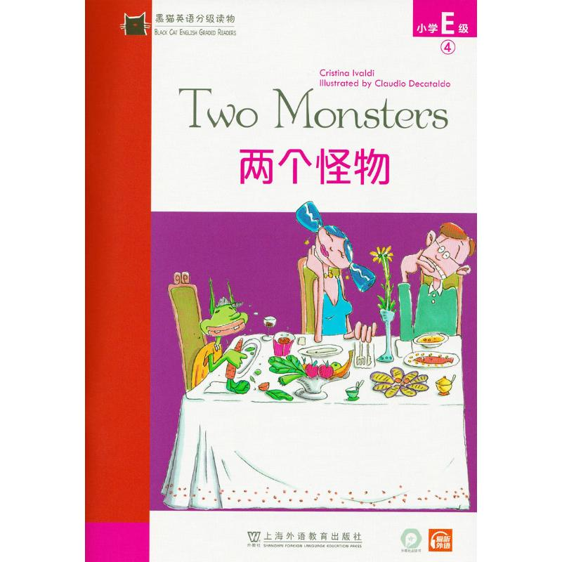 醉染图书黑猫英语分级读物 小学E级 4 两个怪物9787544663267高清大图