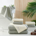 洁玉山麓长绒棉毛巾组合装J2021-02C毛巾x2浴巾x1 颜色随机