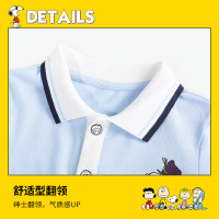 史努比童装儿童T恤夏季新款男童polo衫小男孩休闲短袖上衣