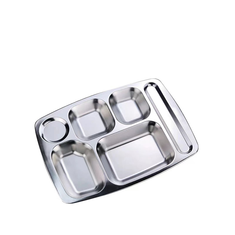 历途科技 304不锈钢加厚餐盘 大六格 个
