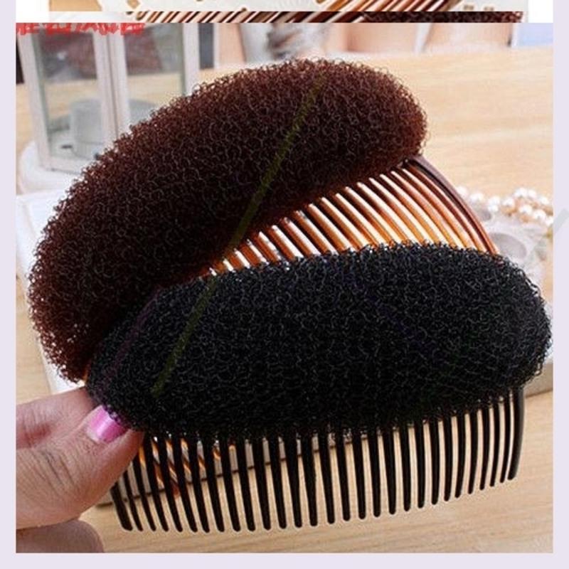 刘海尴尬期神器刘海蓬松垫发器发夹发垫蓬蓬垫垫尼龙垫发器黑色