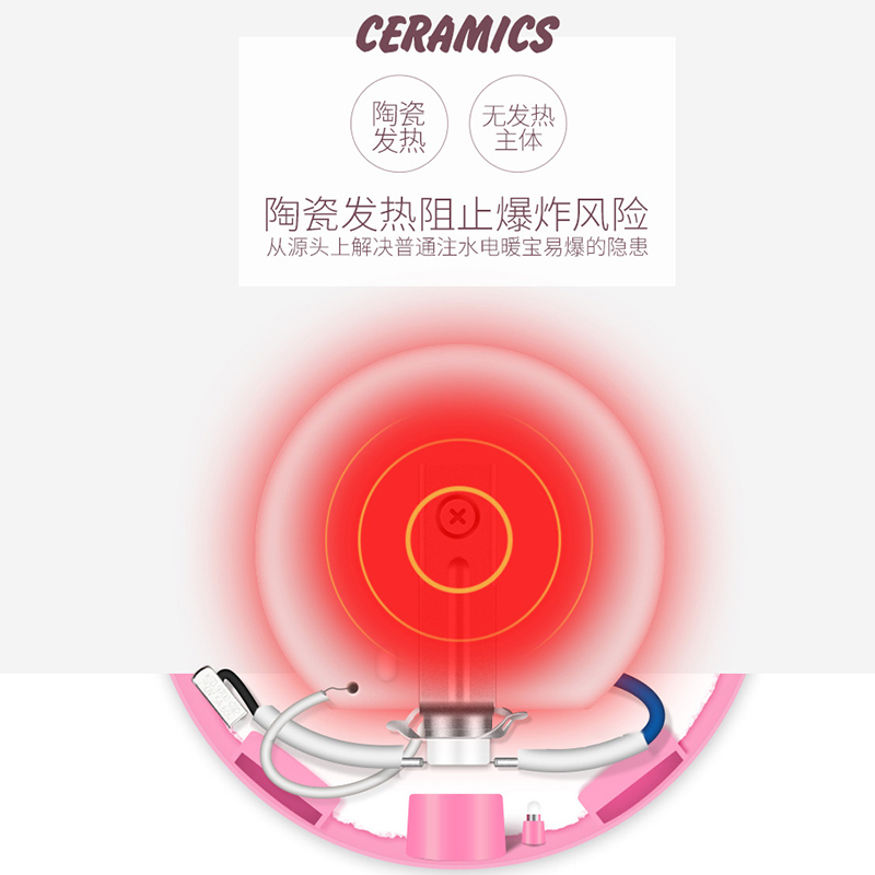 志高(CHIGO)暖手宝ZG-N12(01) 充电快速无水防爆迷你暖手饼无水电热水袋暖手饼绿色