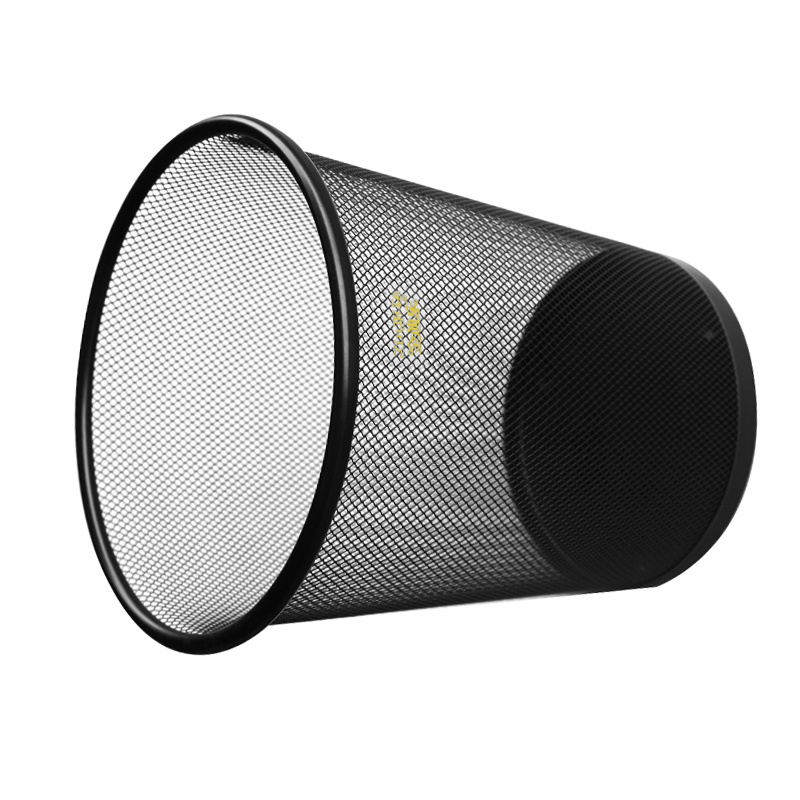 金迪乐办公室纸篓铁丝网垃圾桶高清大图