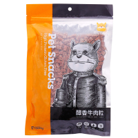 疯狂的小狗 狗狗零食美毛补钙 蛋黄牛肉粒 500g