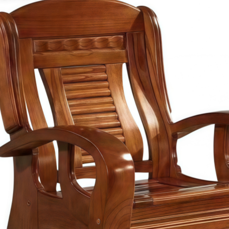 豫龙都 实木沙发 单人张高清大图