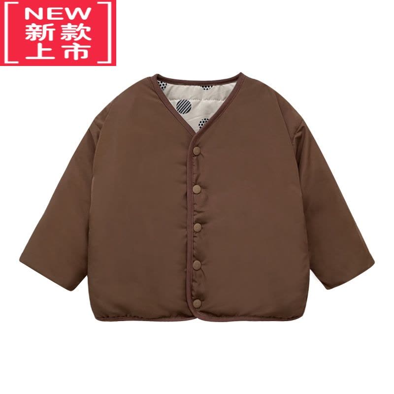 可莉允[双面可穿 随心搭配]婴儿秋冬保暖外出服卡通夹棉服外套洋气图片