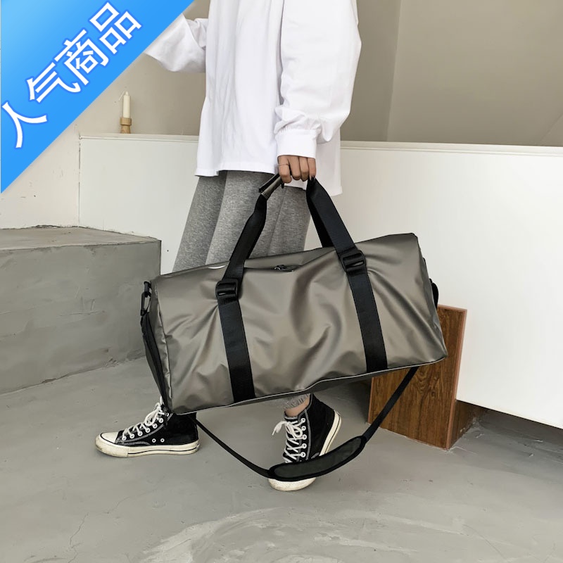 封后游泳包健身包防水斜跨运动包干湿分离短途旅行包大容量收纳瑜伽包旅行包男女高清大图