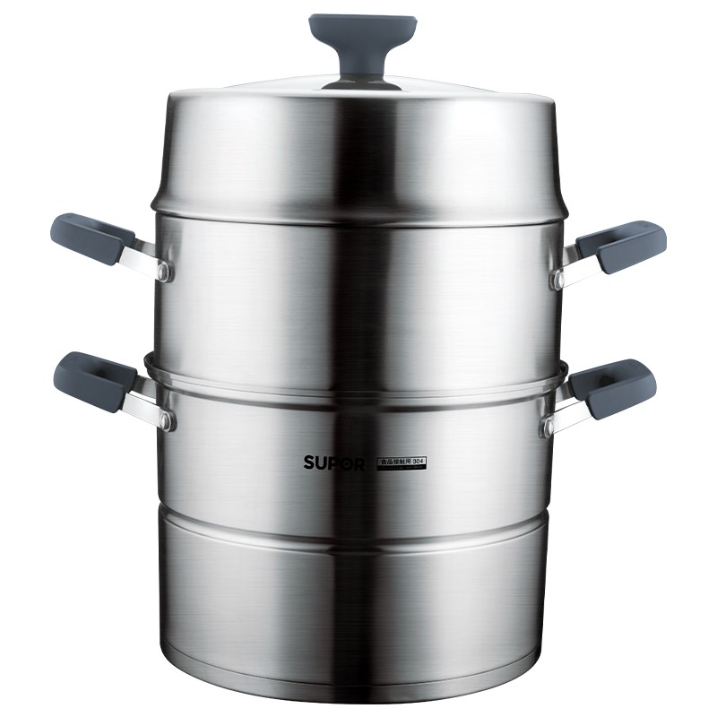 苏泊尔味鲜Ⅱ.不串味三层不锈钢复底蒸锅sz30e5