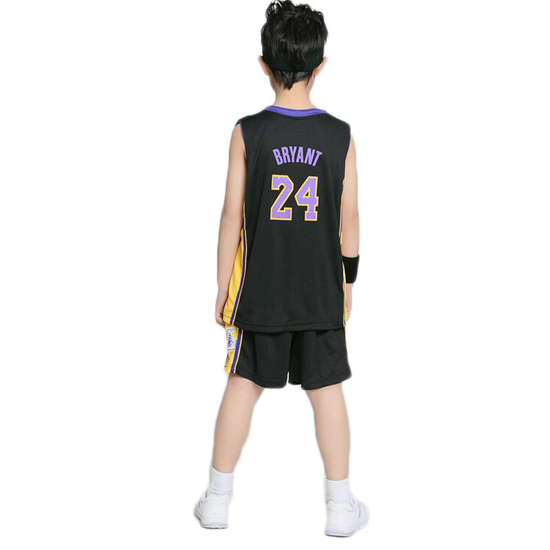 [促销]勇士公牛球衣运动儿童篮球服套装男童女童大童装骑士热火定制湖人